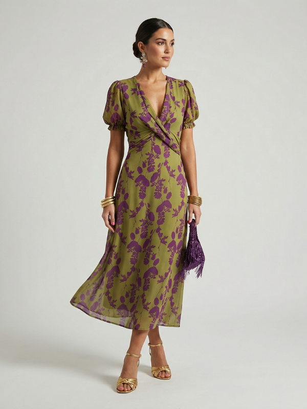 Violet & Grace | Relaxed Floral Midi Dress™