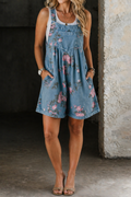 Marina | Floral Jumpsuit in Lightweight Fabric