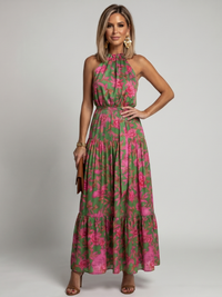 Rowen | Draped Halter Midi Dress™