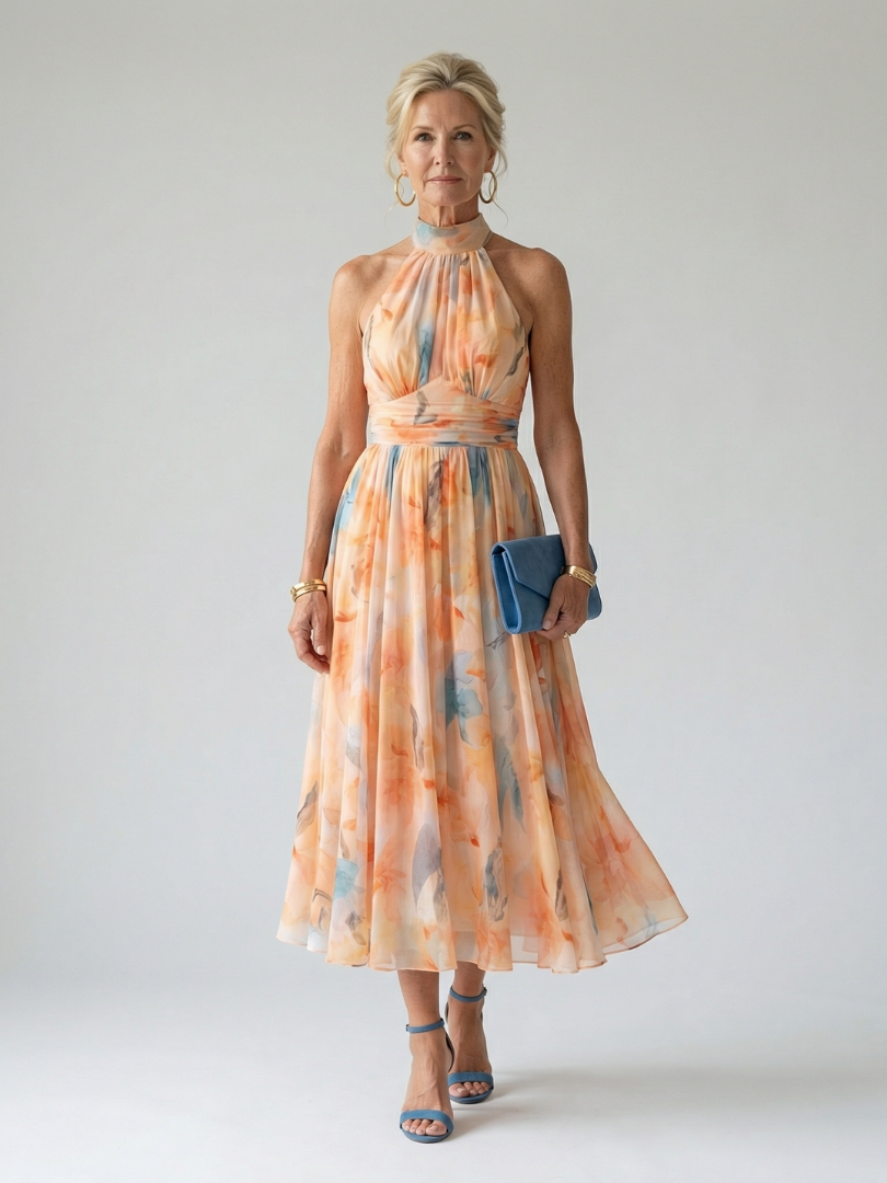 Violet & Grace | Soft Halter Midi Dress™