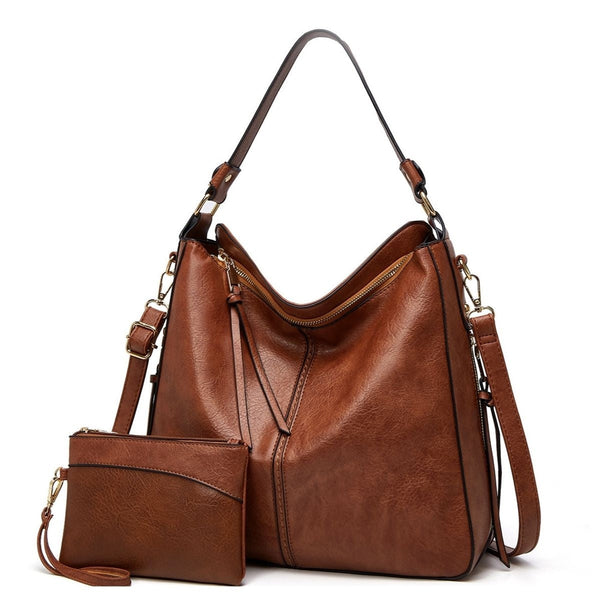 Hannah | Anti-Theft Leather Hobo Shoulder Bag