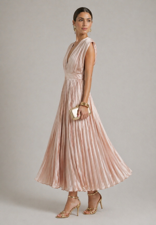 Violet & Grace | Timeless Pleated Midi Dress™