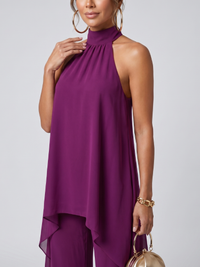 Zareen | Asymmetrical Tunic Top and Wide-Leg Trousers Set™
