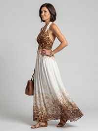 Orlune | White Pleated Midi Dress™