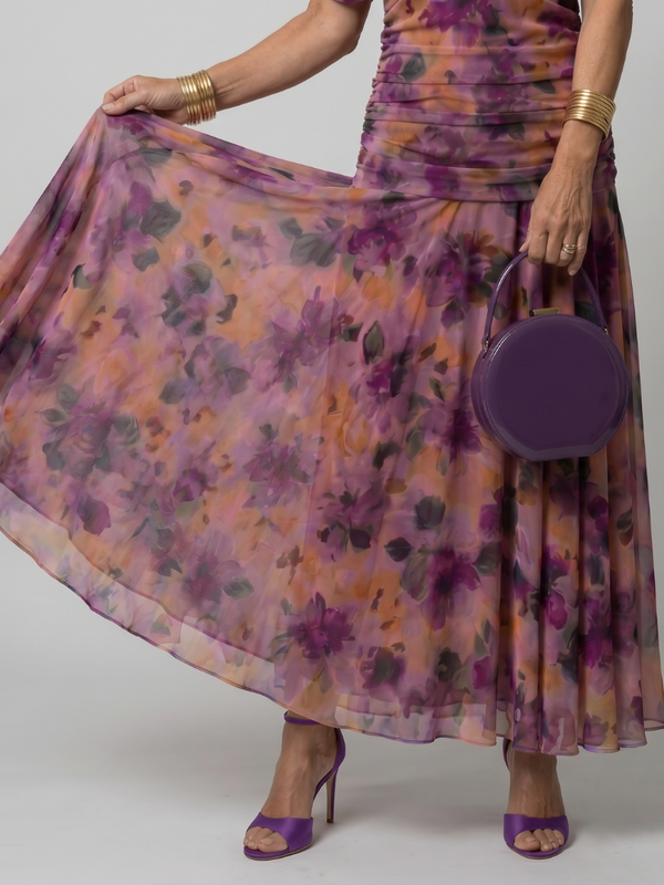 Violet & Grace | Off-the-Shoulder Flowy Midi Dress™