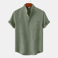 Benjamin · Solid Cotton Button-Down Shirt