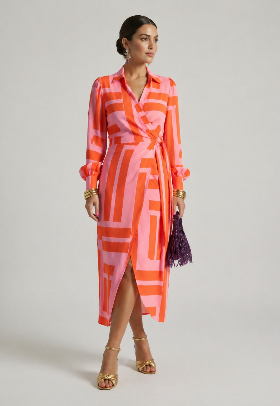 Violet & Grace | Printed Wrap Dress™