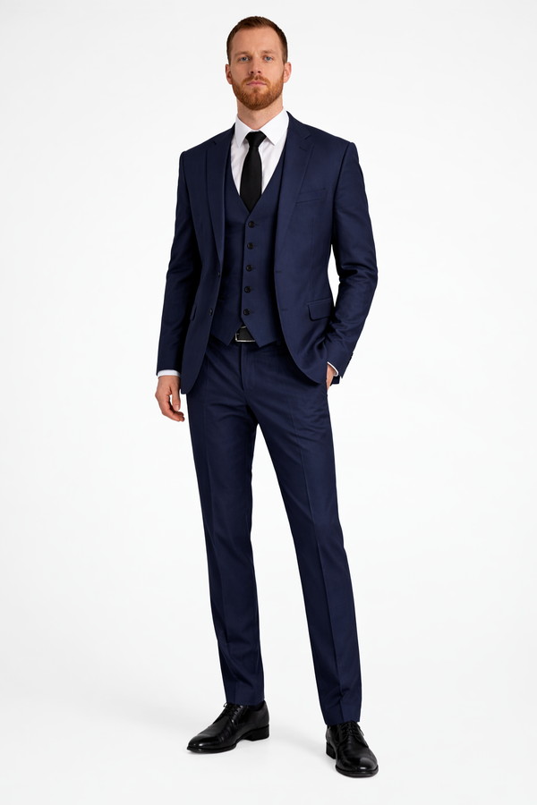 Clifton | Men Linen Three Piece Wedding Guest Suit Blazer Trousers and Waistcoat Set