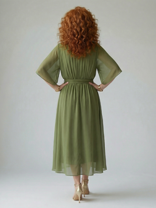 Elric | Lightweight Draped Midi Dress™