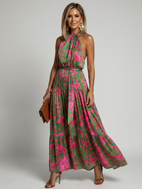 Rowen | Draped Halter Midi Dress™