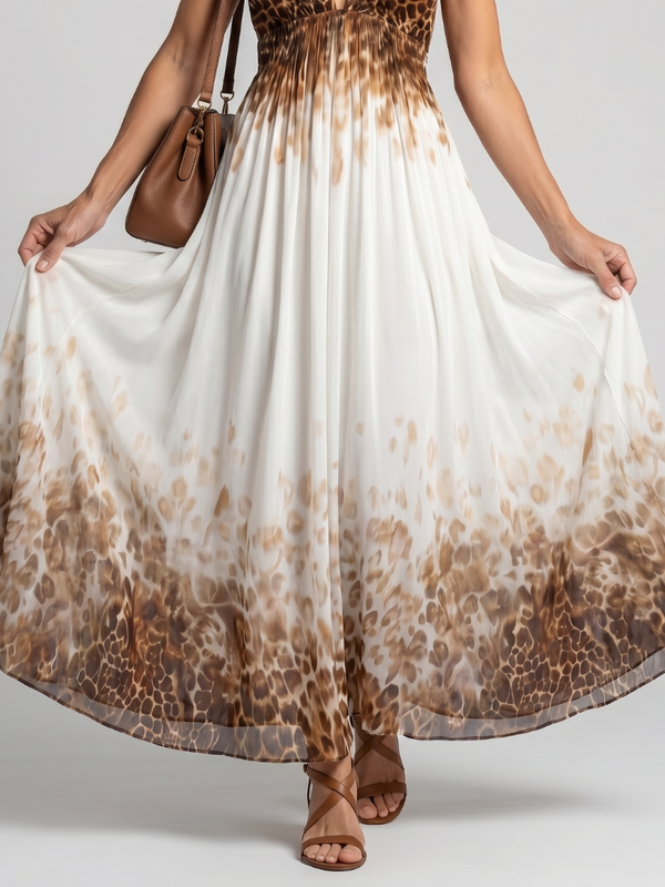 Orlune | White Pleated Midi Dress™