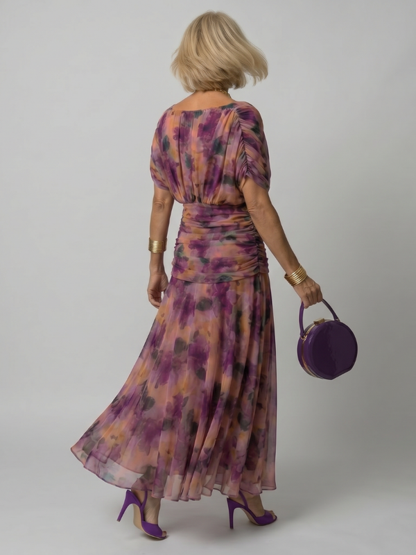 Violet & Grace | Off-the-Shoulder Flowy Midi Dress™