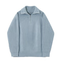 Kenneth · Blue Zip-Up Sweater