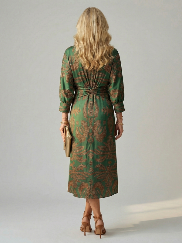 Lune | Natural Crossover Midi Dress™