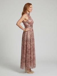Imogen | Sleeveless Midi Dress with Textured Finish