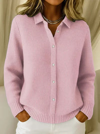 Katrina | Ribbed Knit Button-Down Cardigan™