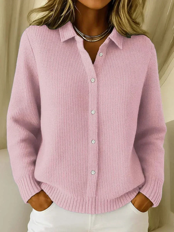 Katrina | Ribbed Knit Button-Down Cardigan™