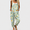 Camilla | Wide bright printed dungarees