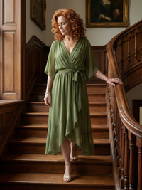 Elric | Lightweight Draped Midi Dress™