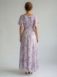 Vaelis | Flutter Sleeve Midi Dress™