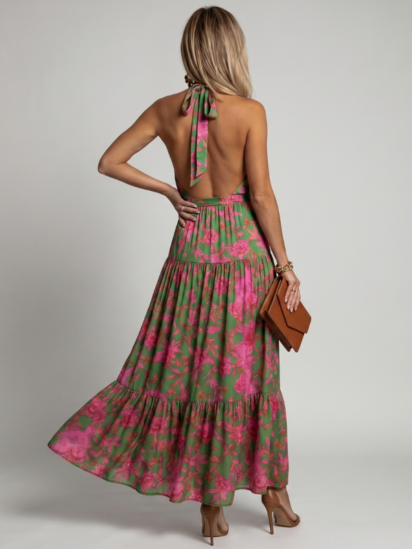 Rowen | Draped Halter Midi Dress™