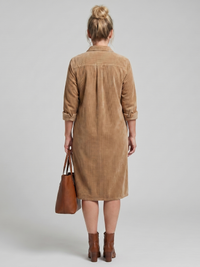 Pema | Long-sleeved Midi Dress with Patch Pockets™