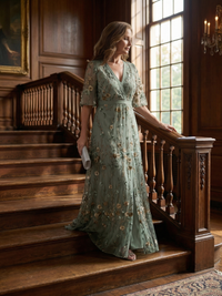 Selora | Airy Floral Halter Maxi Dress™