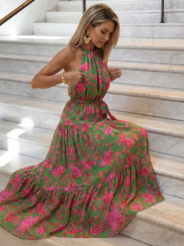 Rowen | Draped Halter Midi Dress™