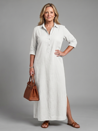 Veronica | Long Sleeve Maxi Dress with Loose Silhouette™