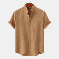 Benjamin · Solid Cotton Button-Down Shirt