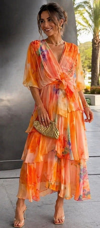 Violet & Grace | Tiered Floral Summer Dress™