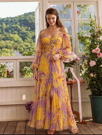 Violet & Grace | Elegant Dress with V Neckline