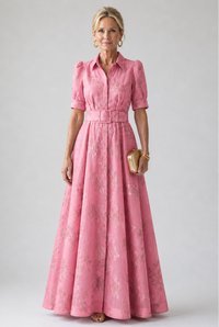 Violet & Grace | Floral Maxi Dress with Belt™
