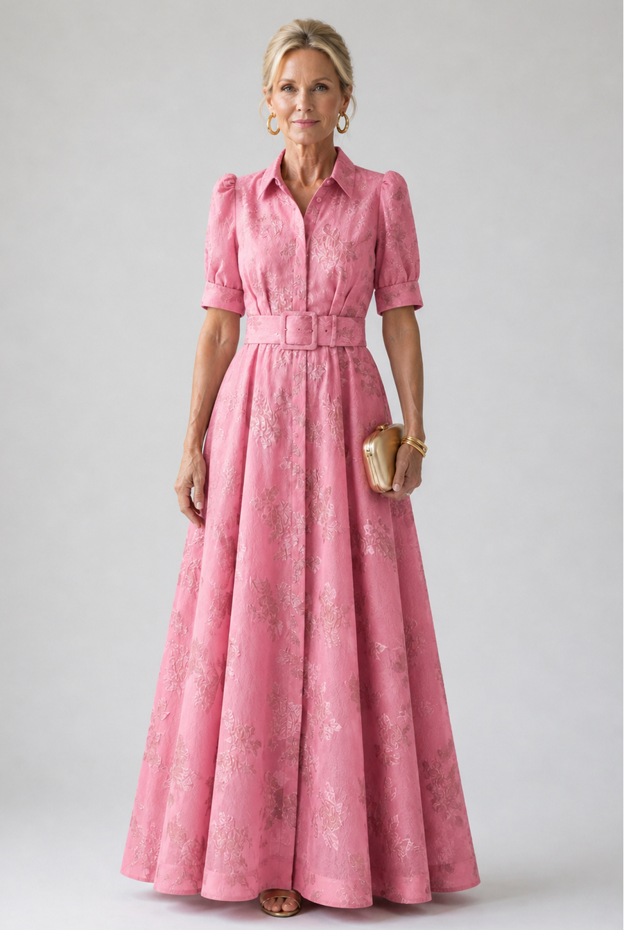 Violet & Grace | Floral Maxi Dress with Belt™