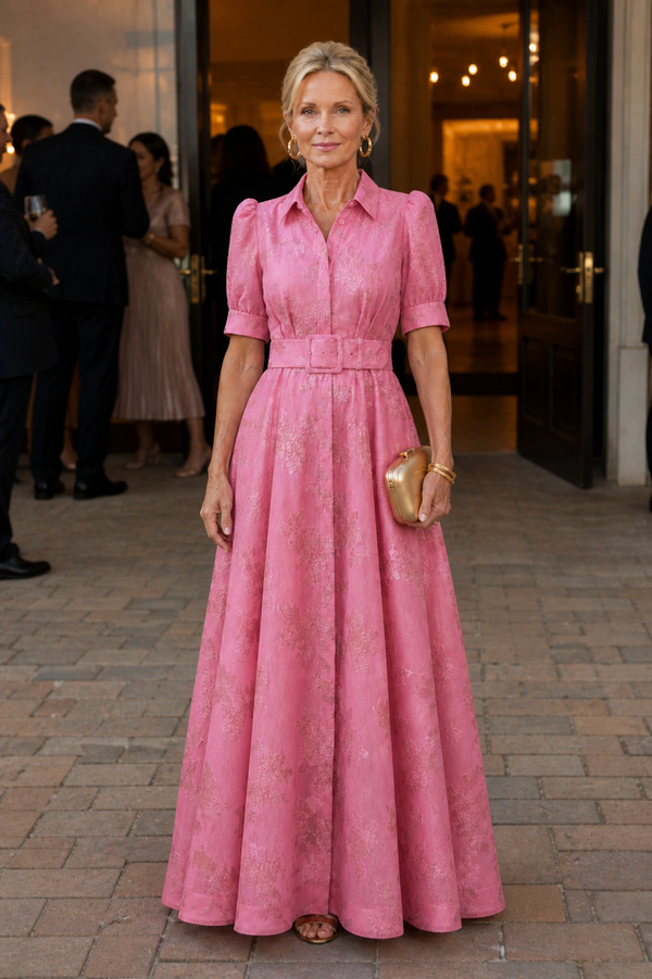Violet & Grace | Floral Maxi Dress with Belt™