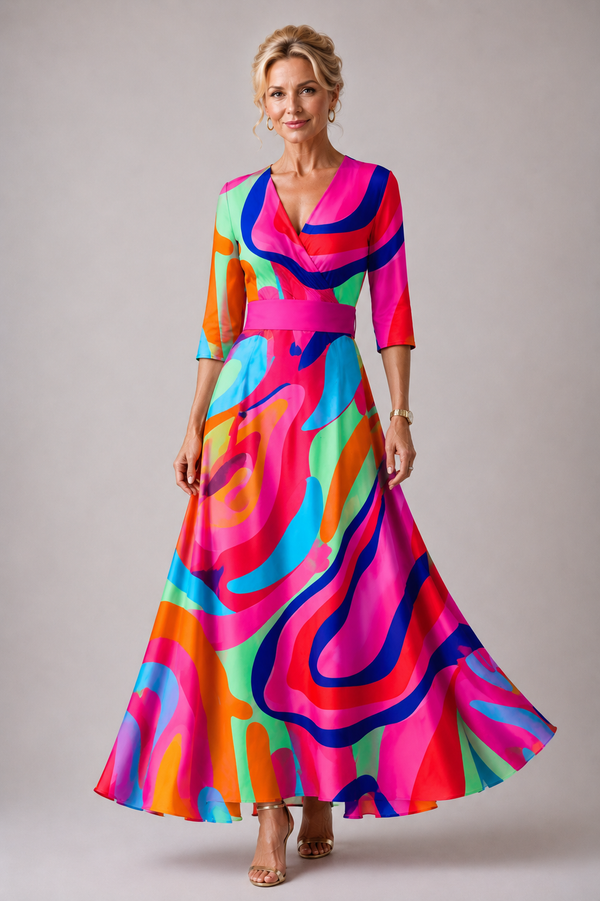 Violet & Grace | Comfy V-Neck Casual Dress™