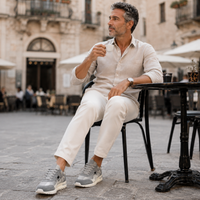 Ρετρό sneakers Giuliano, όψη από ψηλά