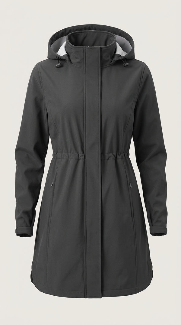 Women's Softshell Hooded Jacket with Fleece Lining