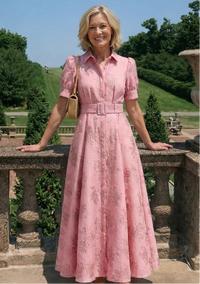 Violet & Grace | Floral Maxi Dress with Belt™