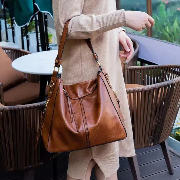 Hannah | Anti-Theft Leather Hobo Shoulder Bag