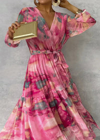 Violet & Grace | Wrap Dress with Floral Print