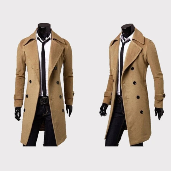 Laurent Monaco · Double-Breasted Wool Coat