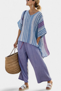 Sophia | Women's lavender and light blue top set