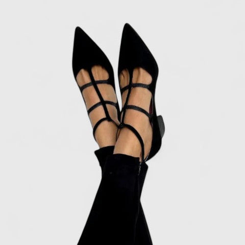 Lyn | Elegant Women's Heels with Style in Black and Leopard