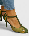 Olga | Elegant and Comfortable Green Women's Heels
