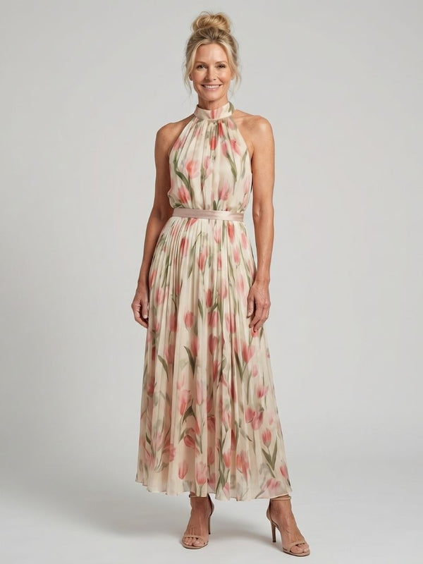 Violet & Grace | Floral Halter Neck Midi Dress™