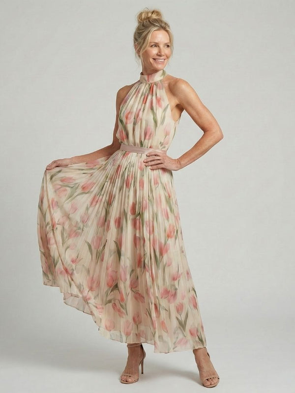 Violet & Grace | Floral Halter Neck Midi Dress™
