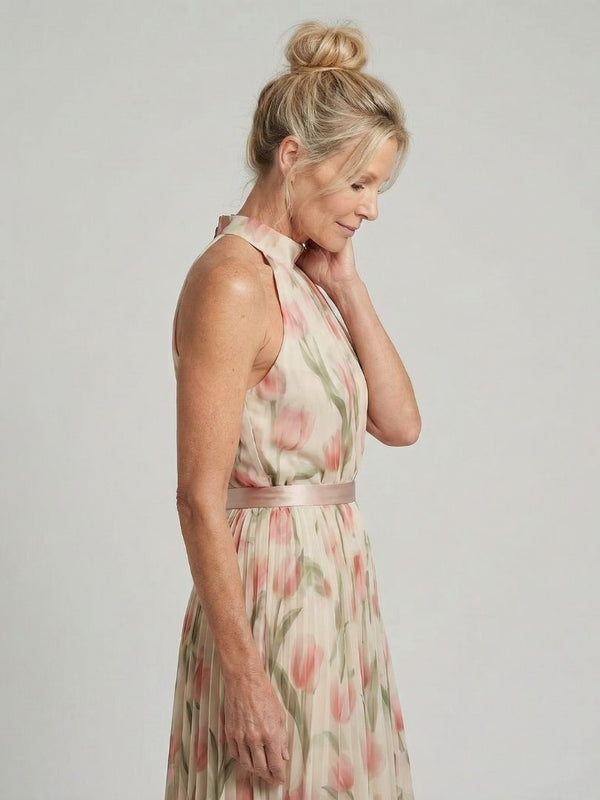 Violet & Grace | Floral Halter Neck Midi Dress™
