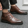 Darell | Men's Leather Monk Strap Boots