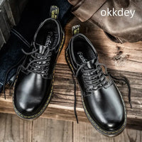Ανδρικές δερμάτινες μπότες Onyx, ολόσωμη εμφάνιση